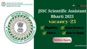 JSSC Scientific Assistant Bharti 2025